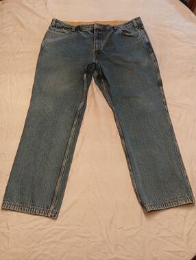DULUTH Blue Denim Relaxed Fit Jeans - Size 46x34